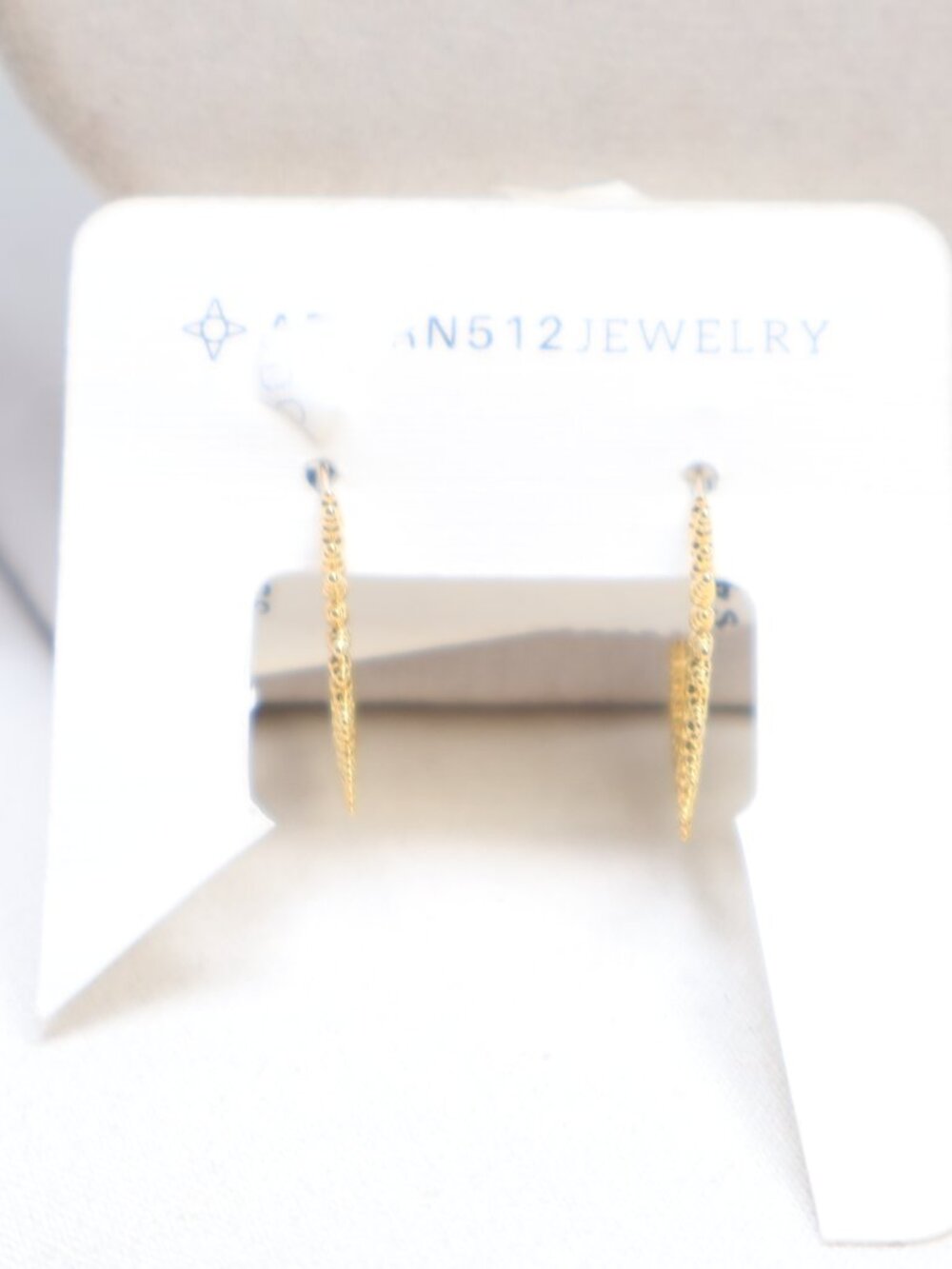 Adorn512 Gold Tone Sunbeam Hoop Earrings $43 New